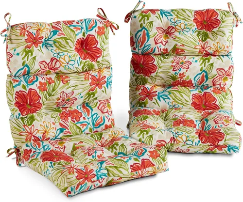 Vista 33 de Greendale Home Fashions Adobe Stripe - Cojín para silla de respaldo alto para exteriores (44 x 22 pulgadas)