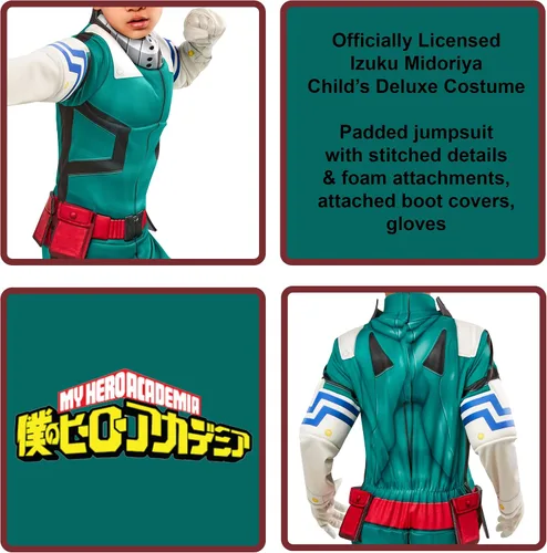 Vista 2 de Rubie's Boy's My Hero Academia Izuku Midoriya Deluxe Costume