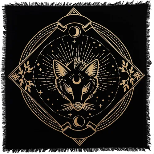 Vista 19 de Indian Consigners Paño de Altar A-Z Péndulo de Hechicería Pentagrama Alter Tarot Spread Wiccano Cuadrado Paño de Mesa Sagrado Paño Espiritual