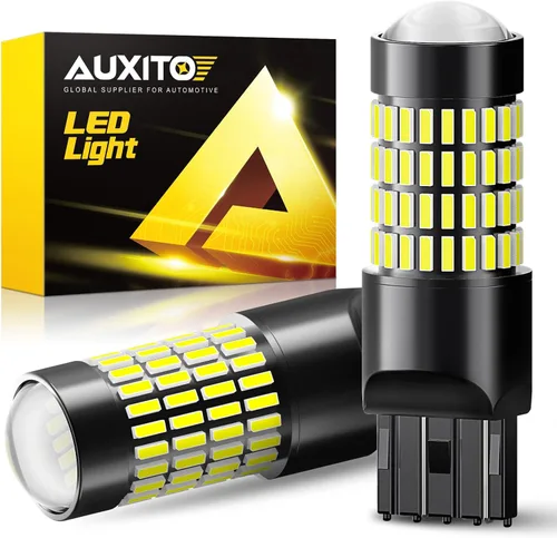 Vista 11 de AUXITO 194 Bombilla LED Ámbar Amarillo 168 2825 W5W T10 Cuña 24-SMD 3014 Chipsets Bombillas de Repuesto para Luces de Cúpula, Mapa, Placa