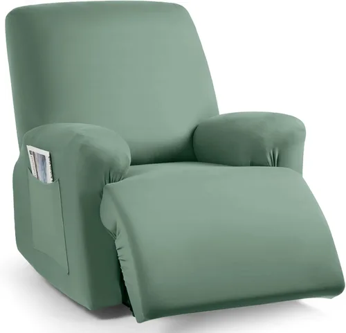 Vista 45 de TAOCOCO Fundas Elásticas para Sillones Reclinables de 3 Piezas Fundas Sólidas para Muebles Funda para Sillón Reclinable Fundas Deslizables
