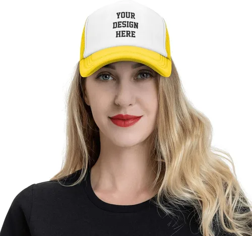 Vista 7 de Custom Hat Your Design Here Custom Hat Design Your Own Classic Mens Womens Trucker Hat