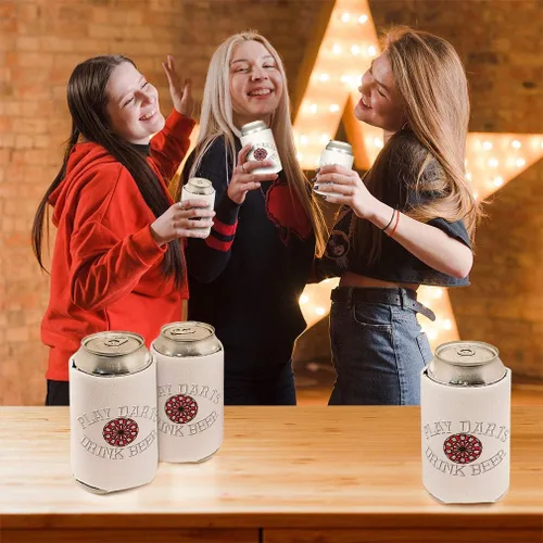 Vista 4 de Fundas para latas, enfriador de bebidas, juego de dardos de cerveza, buceo, cubierta de fiesta de espuma