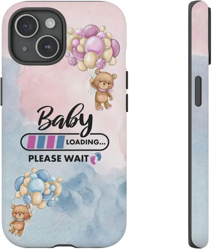 Vista 35 de Cute Baby Loading Phone Case for iPhone Models and Variants - Sweet Maternity Phone Cover for Pregnancy Reveal or Baby Shower