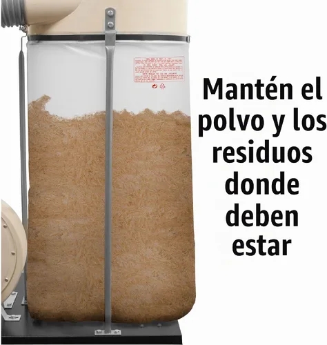 Vista 4 de Peachtree Woodworking Supply Bolsa de repuesto para colector de polvo de plástico transparente