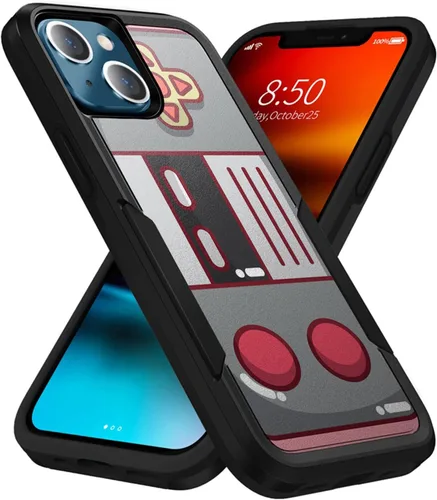 Vista 17 de CasesOnDeck Grip Case Compatible with Apple iPhone 14 (6.1") / iPhone 14 Case [Dual Tactical] Slim Heavy Duty Heavy Duty Case Black Matte (Astronaut)