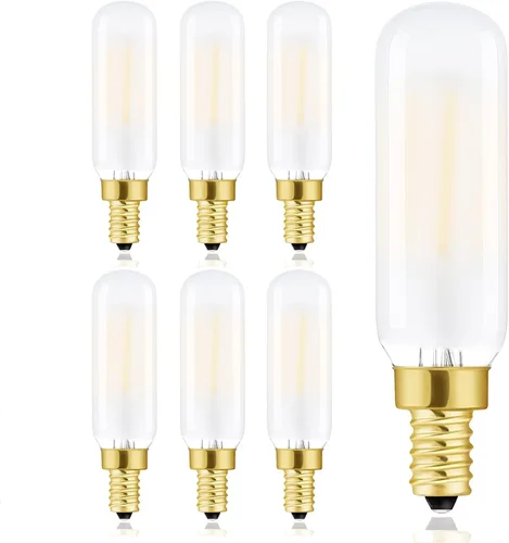 Vista 9 de Bombilla LED T6 esmerilada E12 regulable Edison 25W blanco suave 3000K E12 bombillas incandescentes equivalentes a T6.5 bombilla de filamento LED