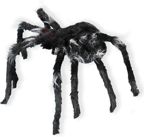 Vista 5 de Spirit Halloween - Araña saltadora animatrónica de 21 pulgadas, color negro, multicolor