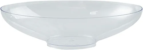Vista 22 de Restaurantware Vasos de delicatessen de 5.5 onzas, 100 vasos ovalados de plástico para frutas, con tapas, vasos desechables de plástico transparente