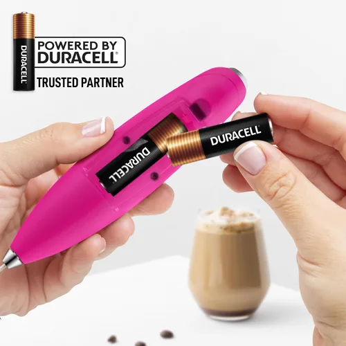 Vista 539 de Zulay Milk Boss Espumador de leche potente manual, hace espuma para latte, batidor para mezclar bebidas, café, miniespumador para capuchino, frappé