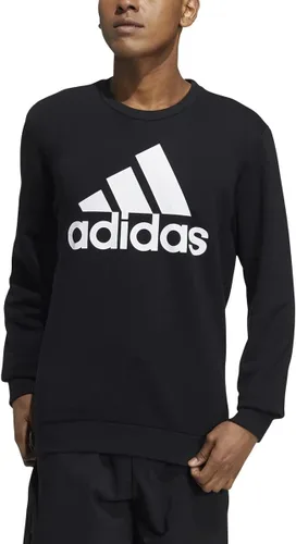 Vista 3 de adidas Sudadera de forro polar para hombre, Negro-blanco