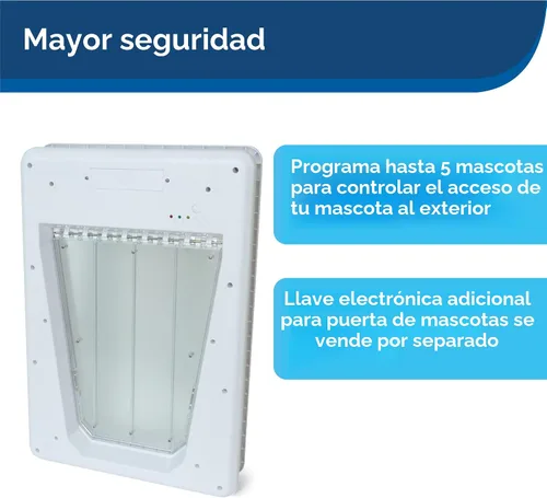 Vista 4 de PetSafe Puerta electrónica para mascotas NEVER RUST - Puerta automática para perros y gatos - Para mascotas grandes - Mascotas de hasta 100 libras