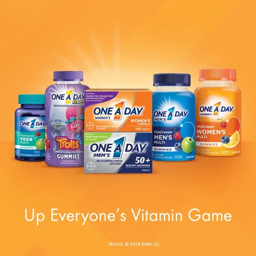 Vista 6 de One A Day Multivitamínico para mujer, suplemento con vitaminas A, C, E, B1, B2, B6, B12, biotina, calcio y vitamina D, 150