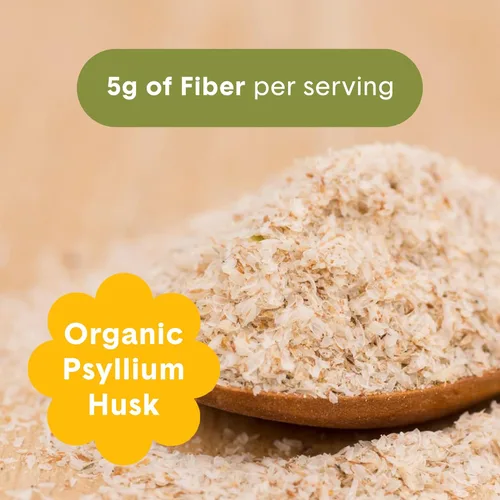 Vista 4 de Bellway Polvo súper fibra + fruta, sin azúcar, suplemento de fibra en polvo de cáscara de psyllium orgánico para regularidad, alivio de la hinchazón