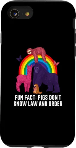 Vista 13 de iPhone 15 Pigs Dont Know Law and Order Funny Animal Pun Humor Case