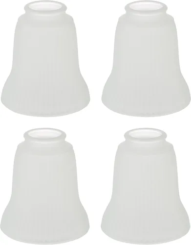 Vista 22 de Aspen Creative 23178-65-4 Pantalla de vidrio de repuesto para ventilador de techo con forma de campana de alabastro transicional, ajuste de 2-1/8