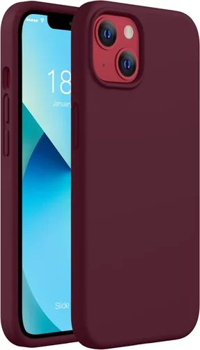 Vista 16 de CellEver Funda de silicona resistente para iPhone 13, protección militar contra caídas, protección elevada de pantalla y cámara, interior sin Negro