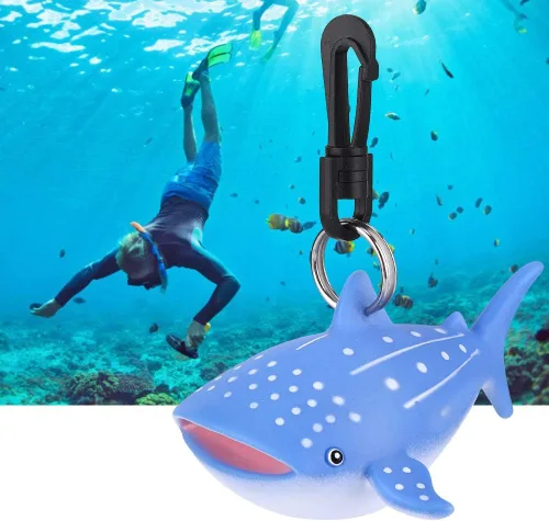 Vista 2 de Pilipane Practical and Adorable Diving Mouthpiece Cover, Cute Cartoon Diving Regulator Mouthpiece Cover, Essential Diving Accessory (鲸鲨)