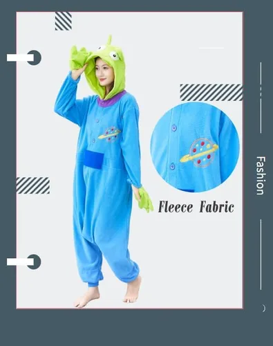 Vista 3 de xinhauli Disfraz unisex de animal para adultos, disfraz de pijama de una pieza para adultos, disfraz de Halloween y Navidad para adultos..