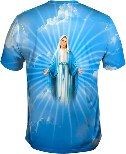 Vista 2 de Yizzam - Camiseta para hombre "Blessed Virgin Mary -Camiseta