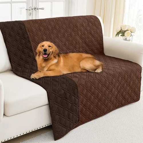 Vista 51 de Smiry Funda Impermeable para Cama de Perro Manta para Mascotas, Manta Suave y Lavable para Perros para Muebles Cama Sofá Sofá Reversible, a Cuadros