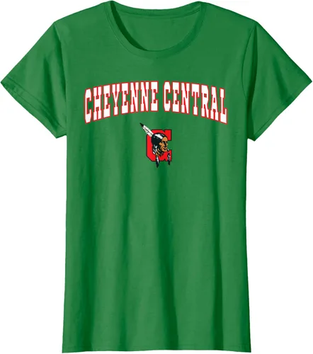 Vista 28 de Cheyenne Central High School Indians T-Shirt C2