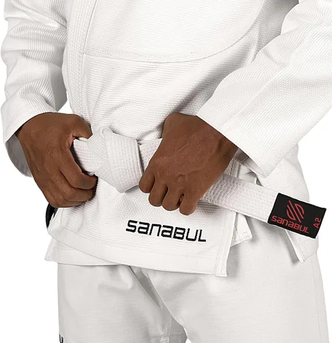 Vista 3 de Sanabul Cintos para Jiu Jitsu BJJ brasilero Profesional.