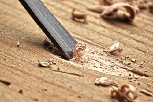 Vista 5 de SE Juego de cinceles profesionales para tallar madera de 12 piezas - 7712WC