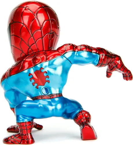 Vista 4 de Jada Toys Marvel - Figura clásica de Spiderman de 4 pulgadas, color rojo, talla única