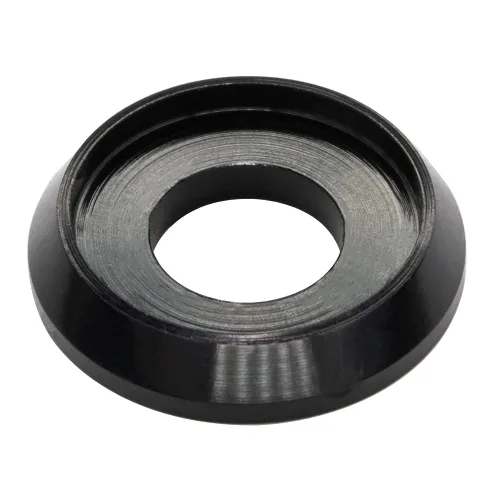 Vista 25 de [60PCS] Arandelas de avellanado M3 Color Negro, Aleación de aluminio anodizado, Juntas de arandelas de cabeza Cuña de Copa para Tornillo