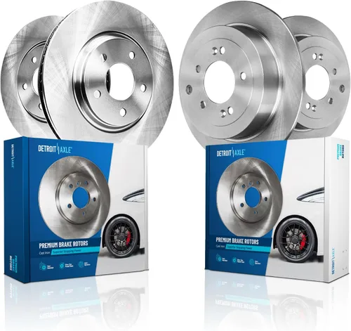 Vista 73 de Detroit Axle - Rotores de freno para Jeep Compass 2015-2022 Renegade 2016-2022 Fiat 500X 2016-2022, 2018, 2019, 2020, 2021. Reemplazo de rotores