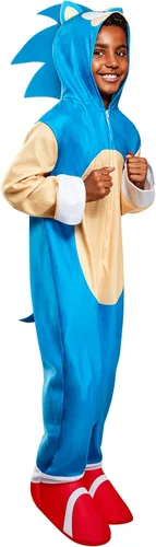 Vista 2 de Rubie's Disfraz infantil de Sonic de gran tamaño, como se muestra, talla S de EE. UU