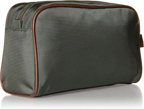 Vista 2 de Perry Ellis Portafolio para hombre, kit de viaje para pequeños artículos de cuero