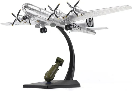 Vista 12 de NUOTIE Escala 1/72 B-17 Fortress Bomber (pintura verde) Pre-construcción de avión de guerra vintage de la Segunda Guerra Mundial avión de guerra