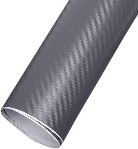 Vista 9 de Película de vinilo de fibra de carbono 3D de 50 pulgadas x 4 pulgadas, impermeable, para auto, color negro