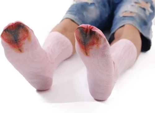 Vista 6 de xywlwoer Calcetines de pata de animal loco calcetines de pierna de pollo novedosos calcetines de animales 3D divertidos regalos de broma