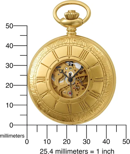 Vista 5 de Charles-Hubert, reloj de bolsillo mecánico chapado en oro Paris, Oro, Mecánico