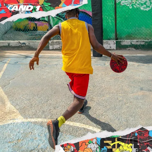 Vista 3 de AND1 Street Ink - Balón de baloncesto de goma, tamaño reglamentario oficial 7 (29.5 pulgadas), diseño de canal profundo, hecho para interiores