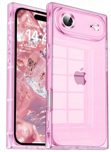 Vista 26 de Funda Tzomsze Compatible con iPhone Air Clear Funda, Protección de Cámara, Esquinas Reforzadas TPU Delgada Resistente a Golpes Funda Protectora