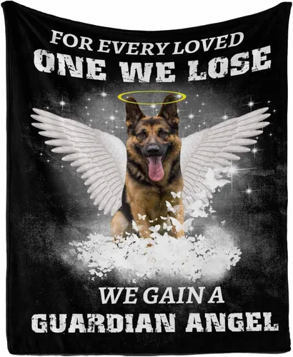 Vista 25 de InterestPrint Manta de perro personalizada en memoria amorosa de la pérdida con imágenes y nombre, regalo personalizado de recuerdo de condolencias