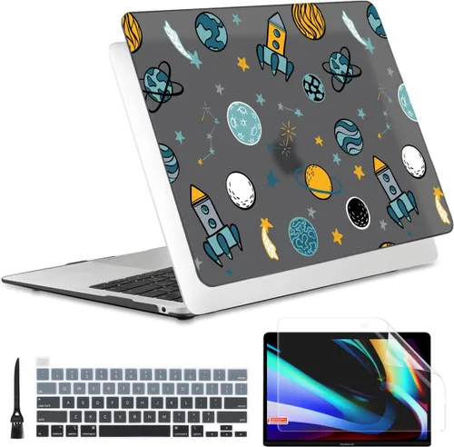 Vista 19 de Batianda Funda diseñada para el nuevo MacBook Pro M2 de 13 pulgadas, modelo A2338, versión 2022, carcasa protectora rígida ultrafina, antisucia