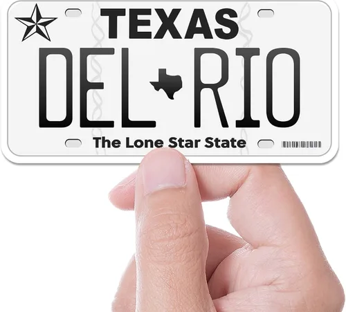 Vista 32 de Calcomanía para placa de matrícula de Texas, elige entre más de 50 ciudades de TX, calcomanía para parachoques de Texas para automóvil, calcomanías