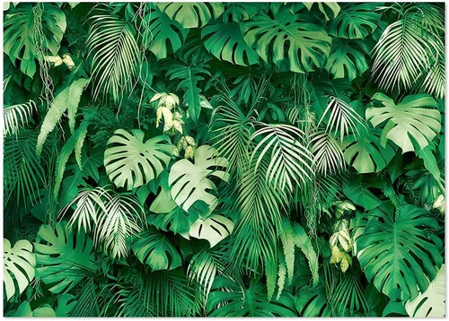 Vista 8 de Jungle Palm Wildlife Park Tropical Rainforest Plant Fotografía Fondo para fotografía de amigos al aire libre, telón de fondo para fiesta familiar