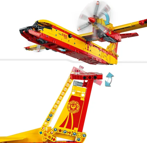 Vista 4 de LEGO Technic Firefighter Aircraft 42152 Modelo Avión Juguete para Niños