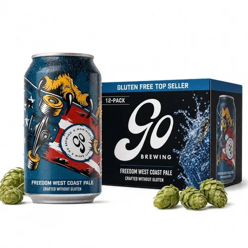 Vista 10 de Go Brewing Mixed Pack Variety, NA Beer, 12 Pack (12 oz)