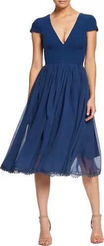 Vista 7 de Dress the Population Vestido para mujer ajustado y con vuelo Negro