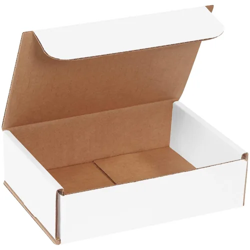 Vista 12 de Box USA Cajas de envío pequeñas 5"L x 4"W x 3"H, paquete de 50 - Cajas blancas a prueba de aplastamiento para embalaje, almacenamiento, regalos