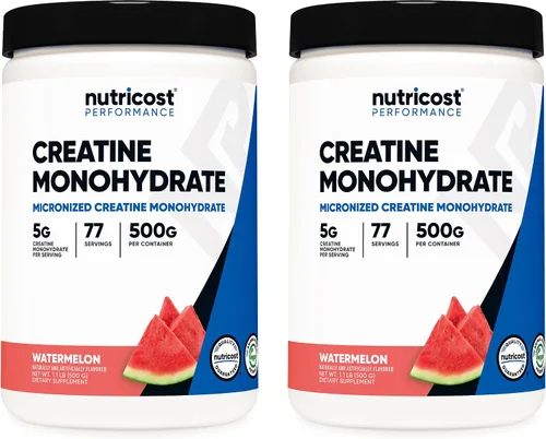 Vista 13 de Nutricost - Polvo de Monohidrato de Creatina (sabor Frambuesa Azul), 500 Gramos (1.1 LBS)