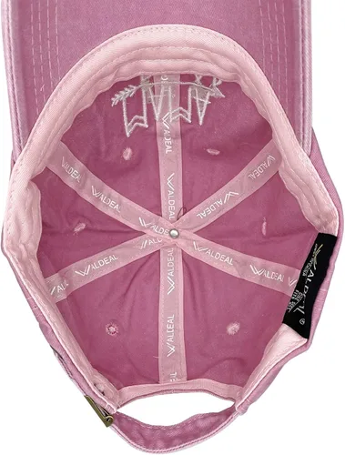 Vista 4 de Waldeal Gorra de béisbol ajustable bordada para mujer, estilo vintage desgastado