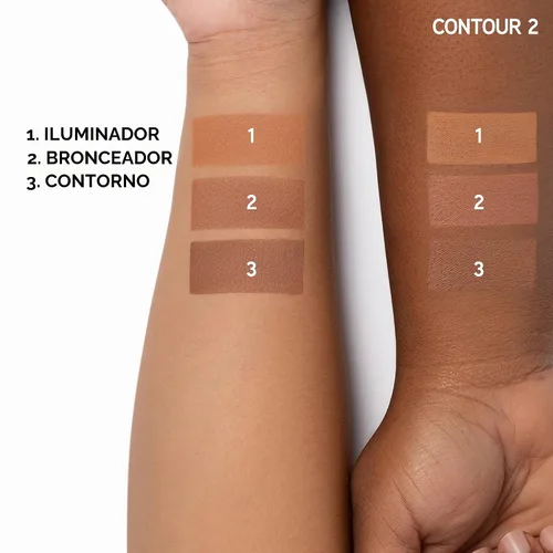 Vista 3 de Physicians Formula Paleta de contorno de bronceador de mantequilla, media/oscura